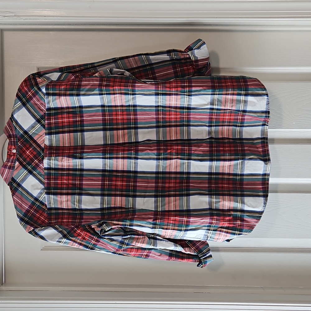 J. Crew Women's Multicolor Plaid Button Down Shirt - Picture 3 of 3